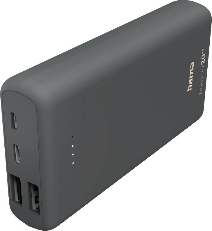 HAMA Powerbank Supreme 20HD 20000 mAh Grijs (201669)
