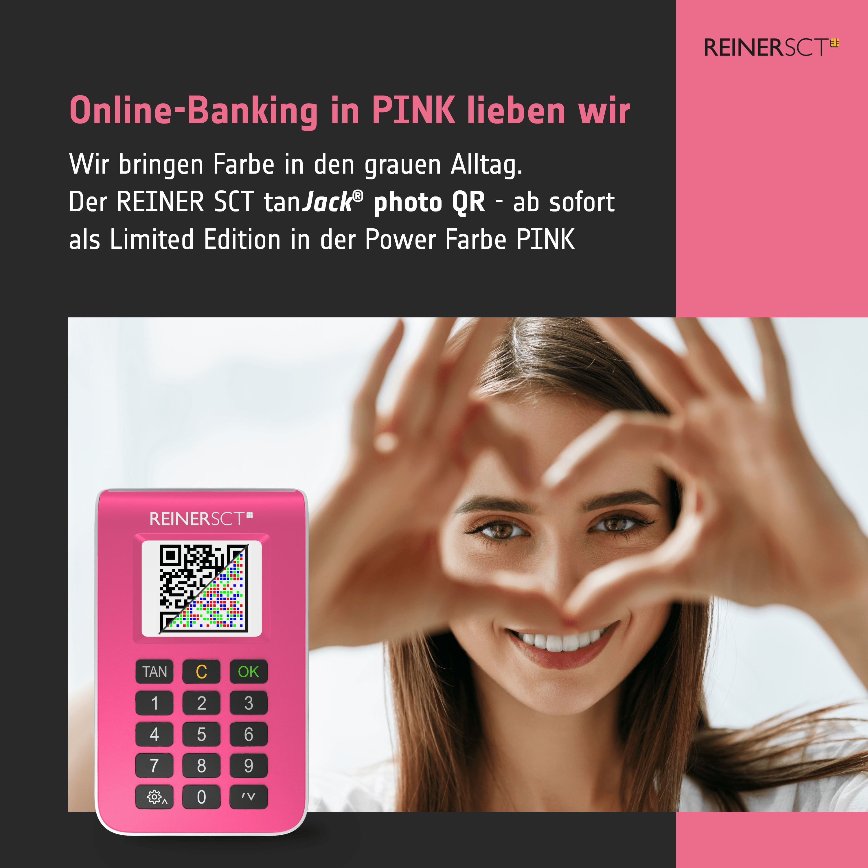 REINER SCT REINER SCT tanJack photo QR TAN-Generator Pink TAN-Generator