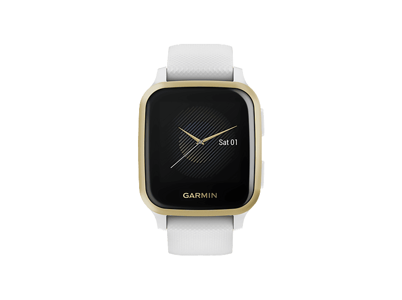 Smartwatch GARMIN Venu SQ Smartwatch Polymer Silikon, , Weiß/Gold