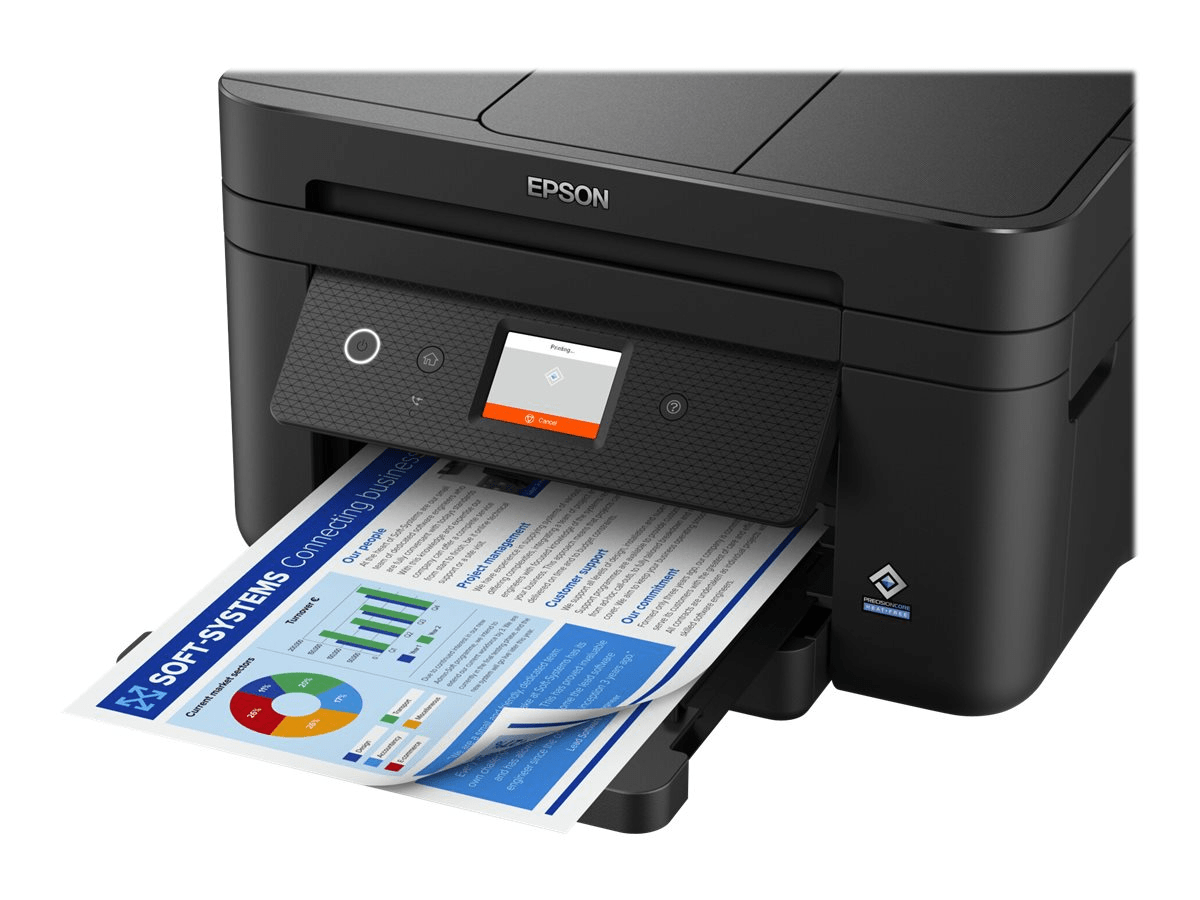 EPSON WorkForce WF-2960DWF Tintenstrahl Drucker WLAN Drucker in Schwarz