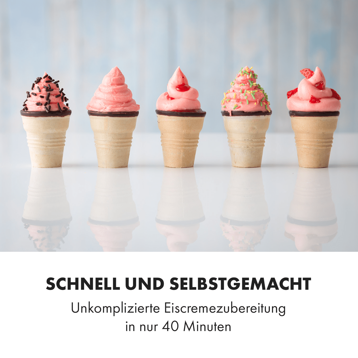 KLARSTEIN Sweet Sundae Eismaschine (200 Watt, Weiß) | MediaMarkt