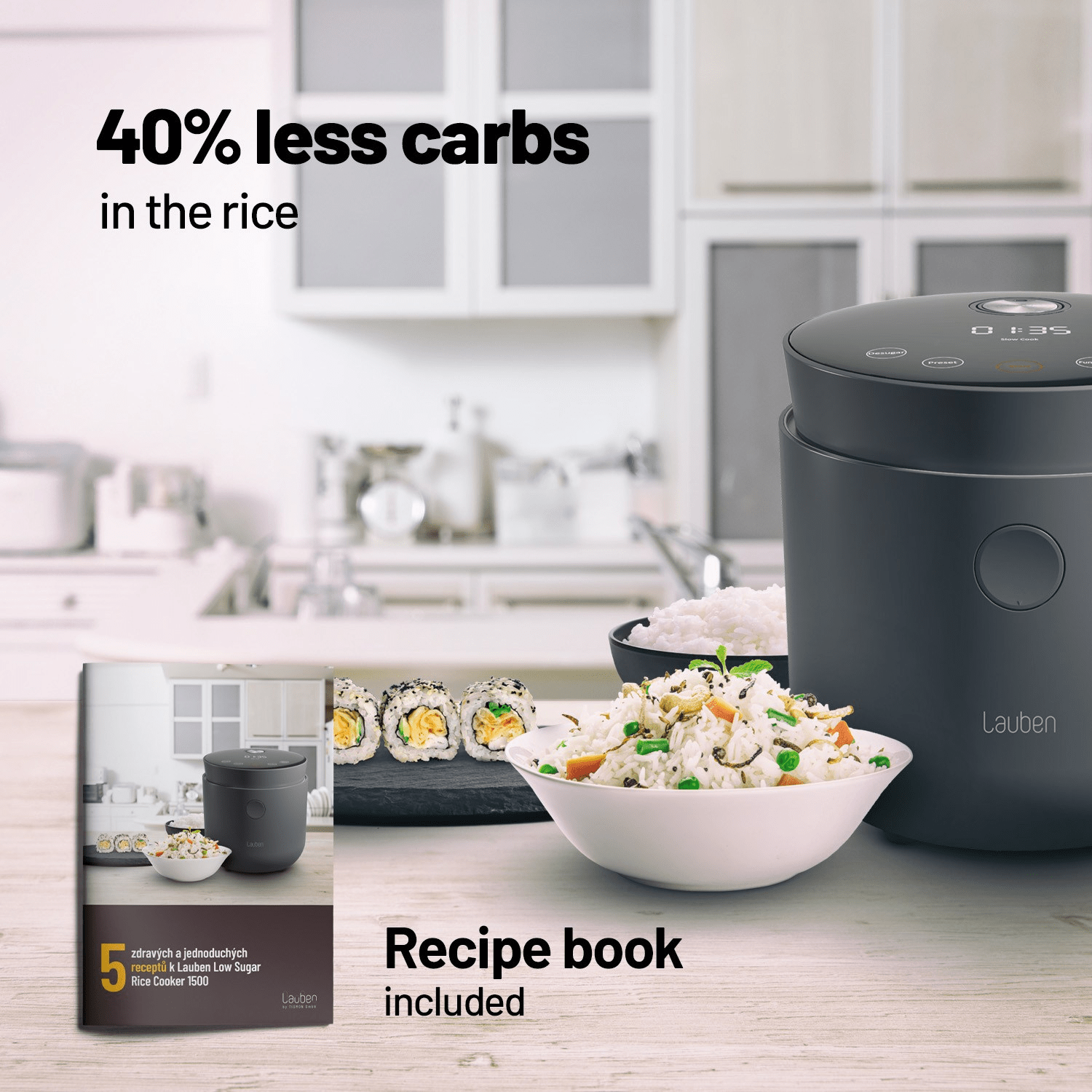 LAUBEN Lauben Low Sugar Rice Cooker 1500WT Reiskocher | MediaMarkt