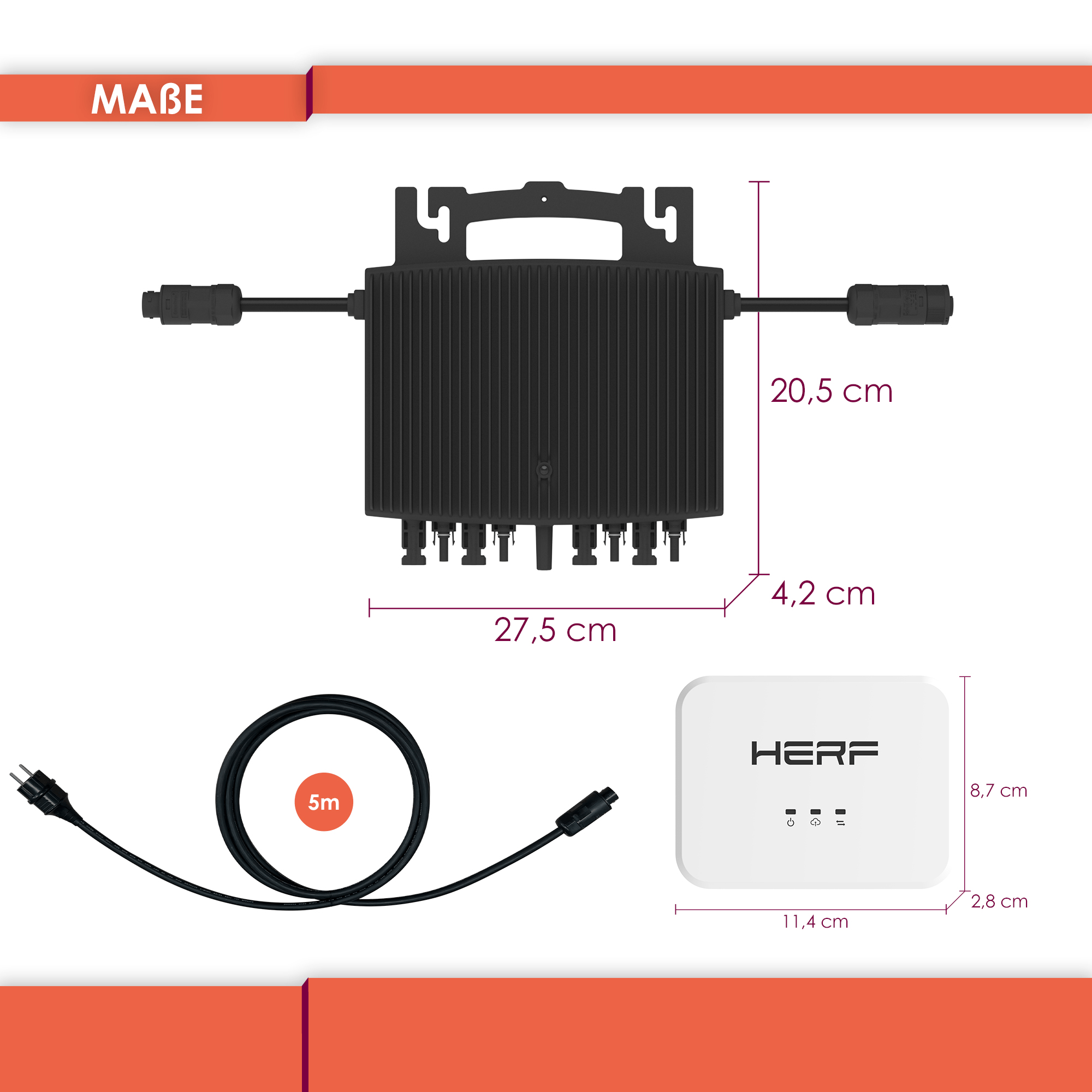 VALE HERF-1800 + DCU + AC-Anschlusskabel Wechselrichter | SATURN