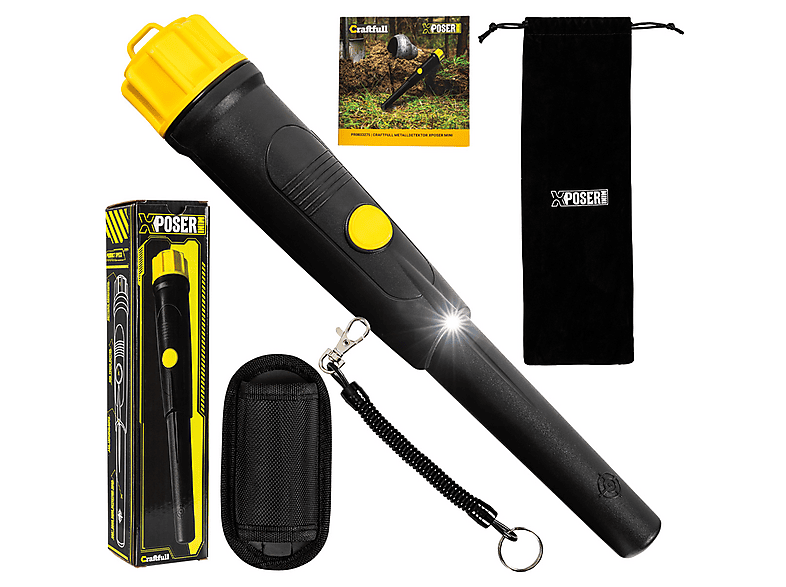 CRAFTFULL Pinpointer XPoser Mini Wasserdichter Metalldetektor