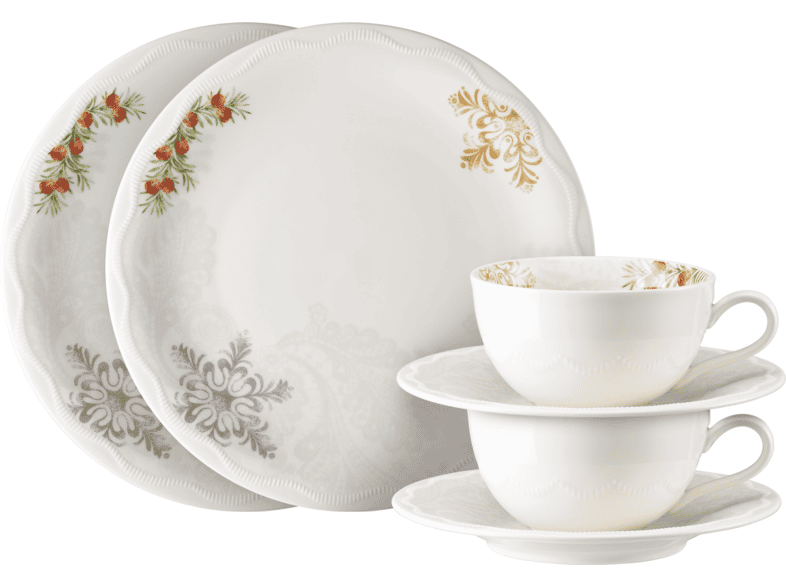 HUTSCHENREUTHER Winterromantik 6tlg. KaffeeService 6tlg. Mehrfabig