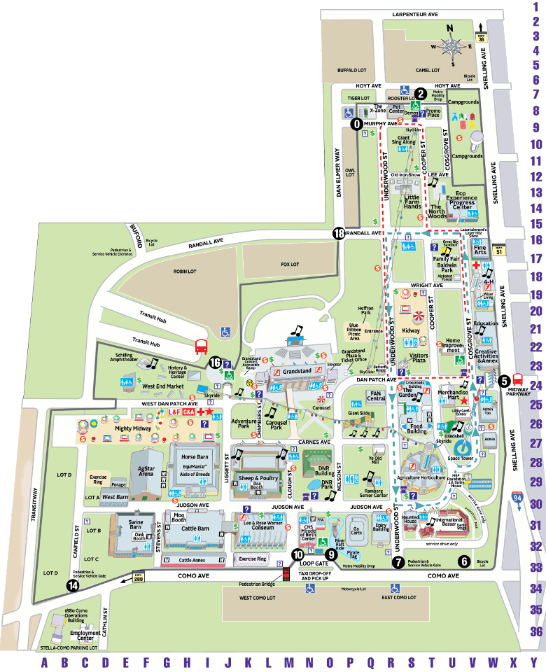 Minnesota State Fair Map Fairgrounds Interactive Map
