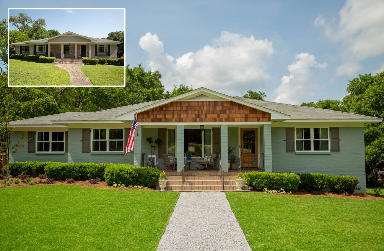 Before & After 1950s Ranch House Renovation
