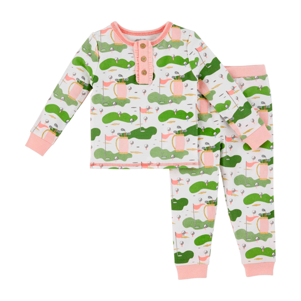 Pink Golf Toddler Pajamas Mud Pie