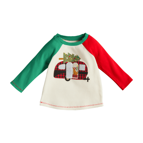 Alpine Holiday Christmas Long Sleeve Tee Mud Pie