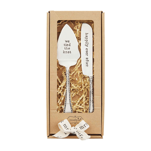 Wedding Cake Serving Utensil Set Mud Pie