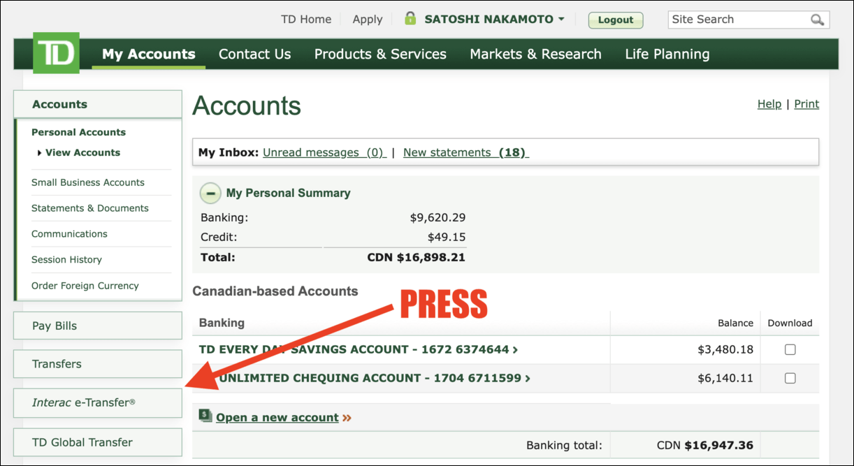 How Can I Buy Crypto with TD Bank Canada? MyBTC.ca