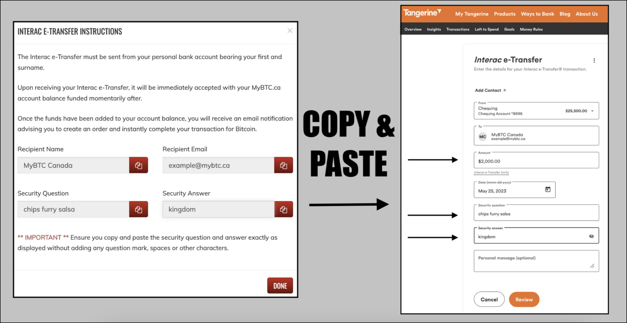How Can I Buy Bitcoin with Tangerine? MyBTC.ca
