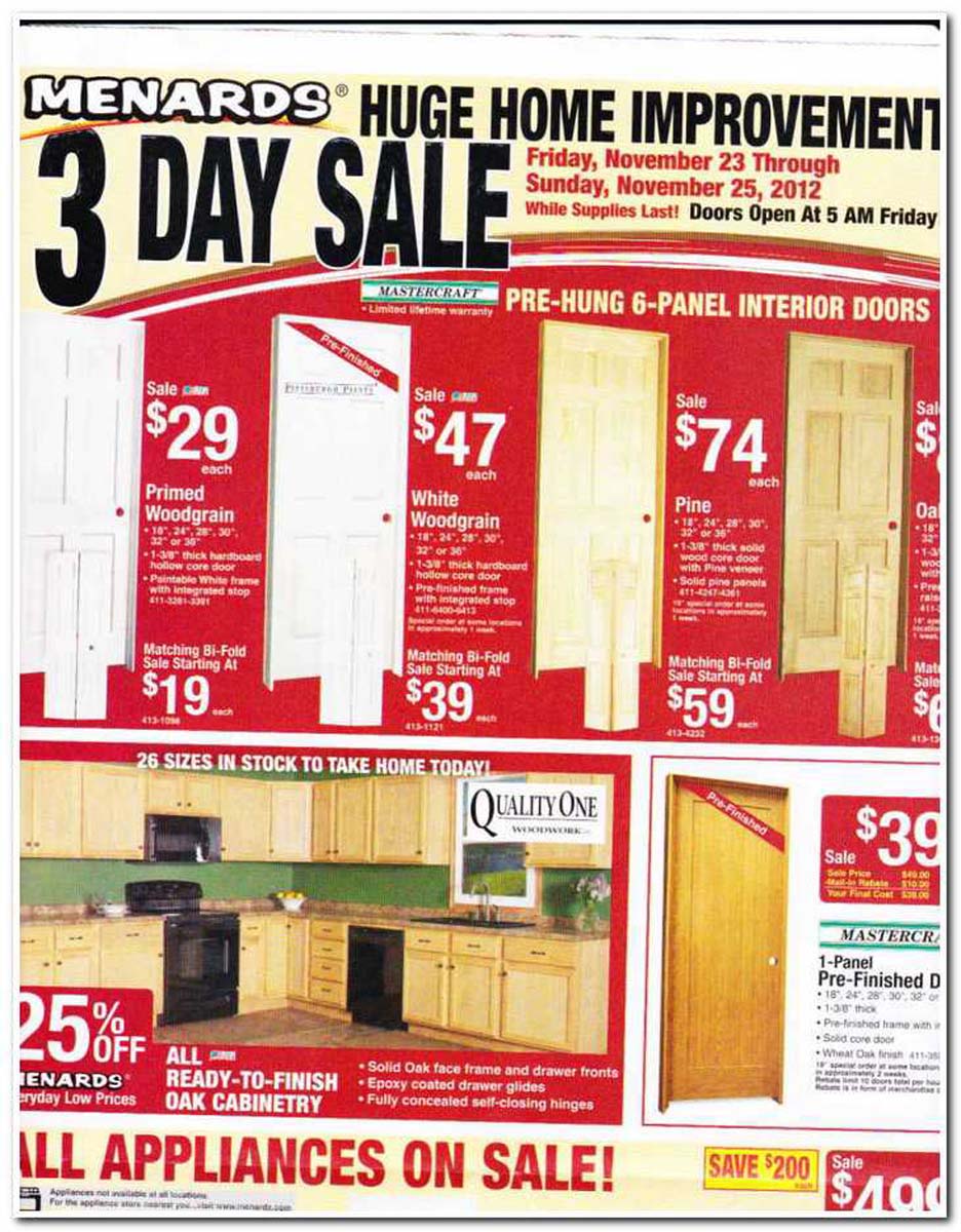 Menards After Thanksgiving Day Sale NAR Media Kit