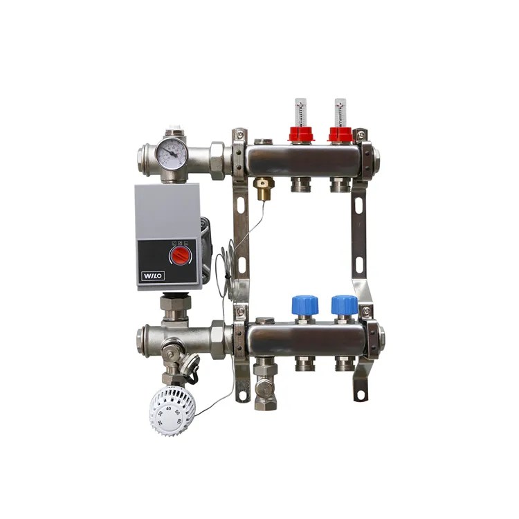 Aquaheat Vloerverwarming Verdeler - 2-Groeps Inclusief Wilo Pomp