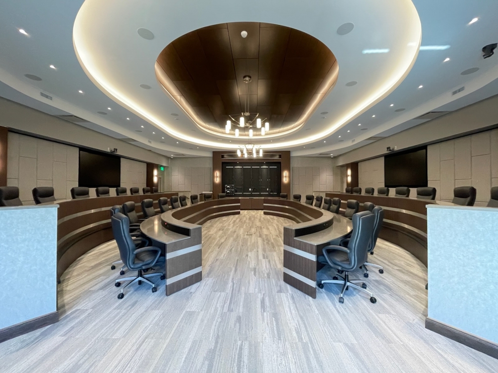 Custom UShape 2 Level Boardroom Table Nucraft Assets