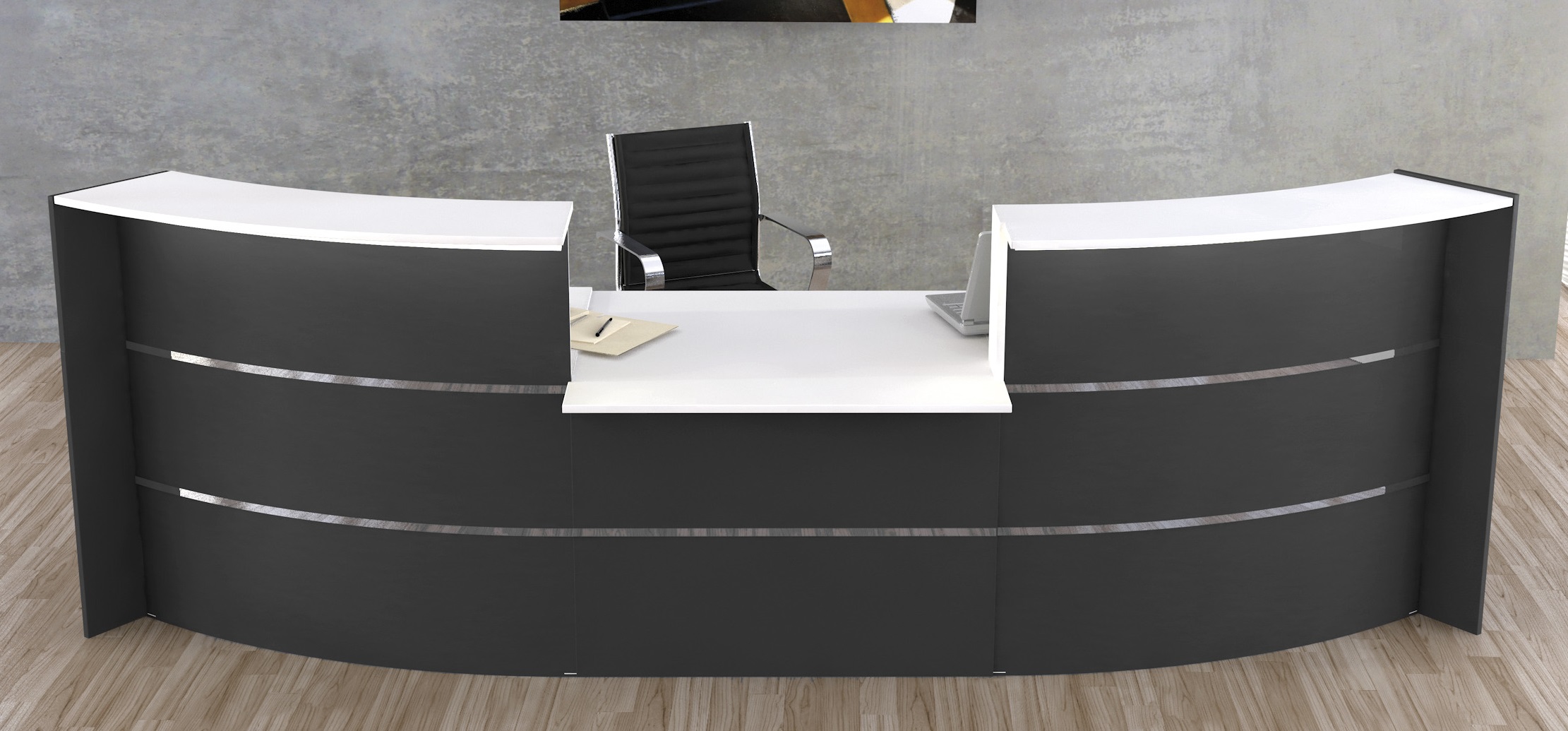 Madrid Compact Straight Reception Desks Office Reality