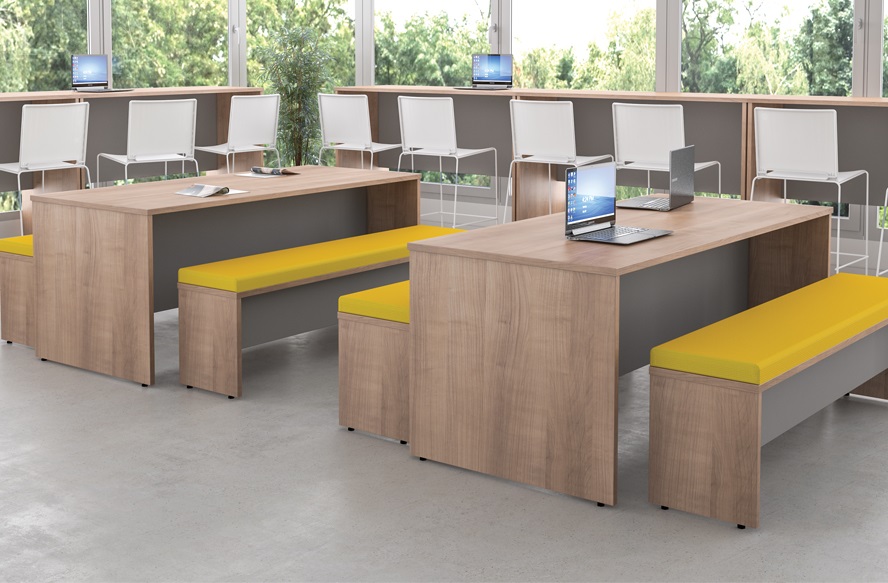 Avalon Colab Table and Bench Set Free Delivery&Installation Office