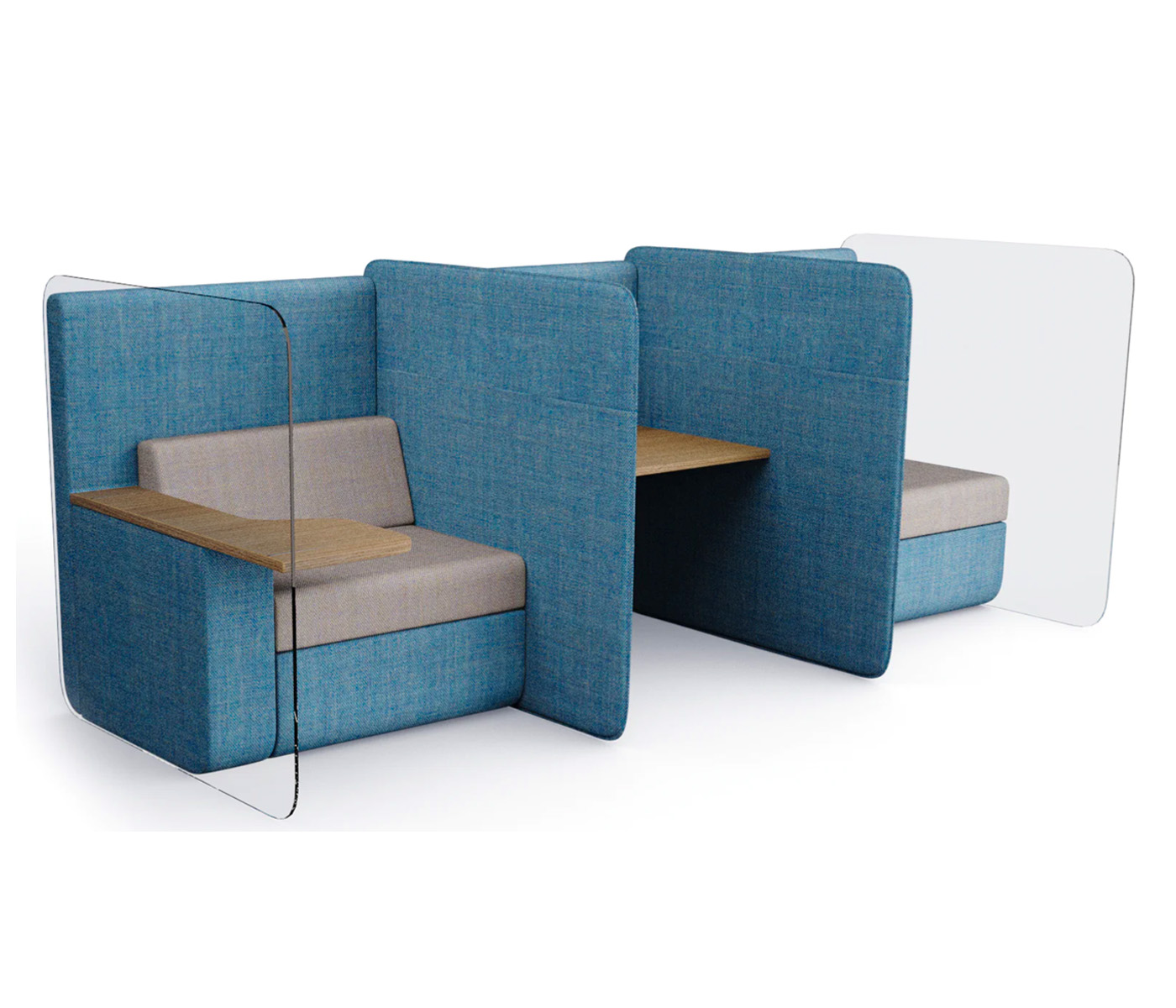 Betty 3 person configurable seating and work system Office Reality