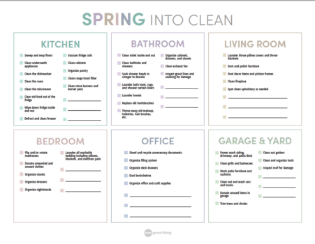 Spring Cleaning Checklist PDF [Free Printable]