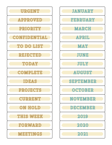 File Folder Label Templates - Download File Folder Label Designs