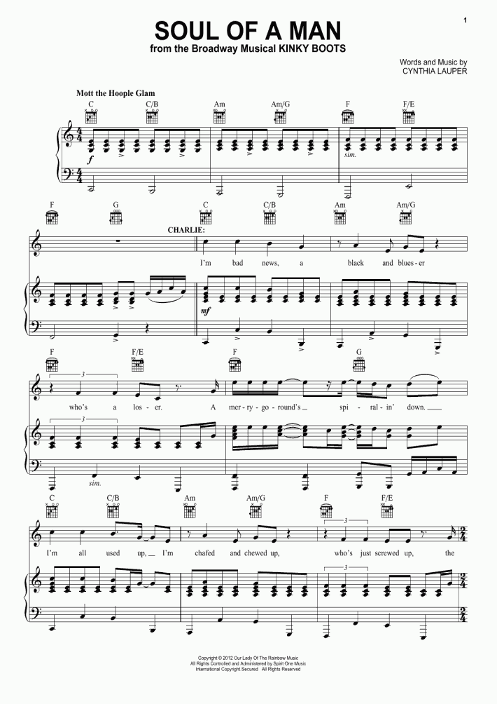 Soul Of A Man Piano Sheet Music OnlinePianist
