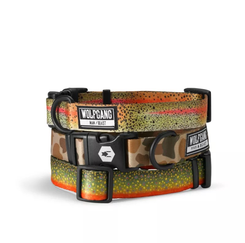 Trout & Camo Print Dog Collar & Leash Orvis