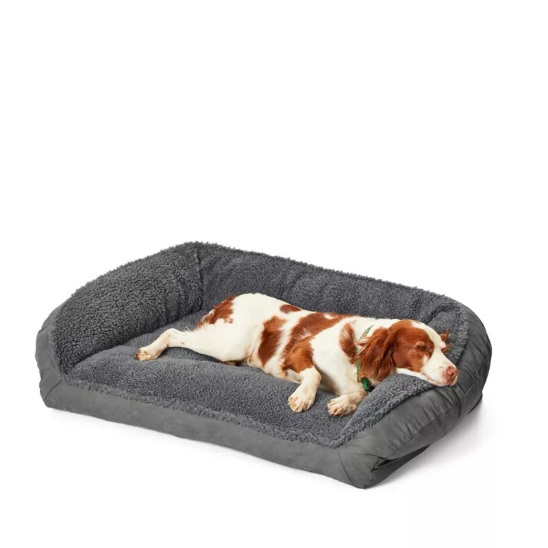 Orvis Memory Foam Bolster Dog Bed with Fleece Orvis