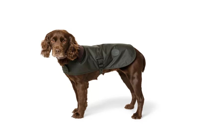 Barbour® WindResistant Wax Cotton Dog Jacket Orvis