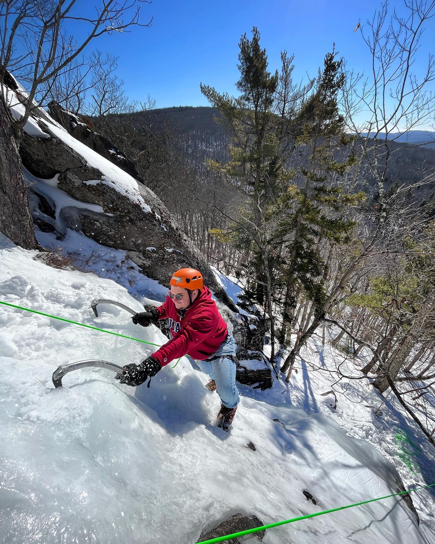Intermediate Ice Climbing in Maine’s Beautiful Parks Outguided