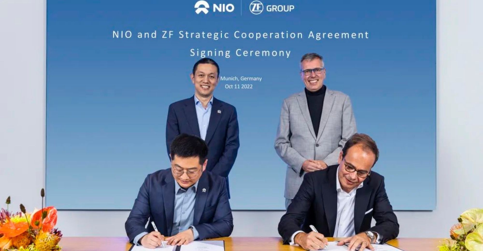 German Auto Parts Supplier ZF Group Reaches Deal With China's NIO
