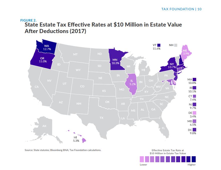 Tax Foundation R.I. has 7thhighest effective estate tax in nation