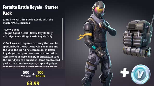 Fortnite Battle Royale Starter Pack Now Available