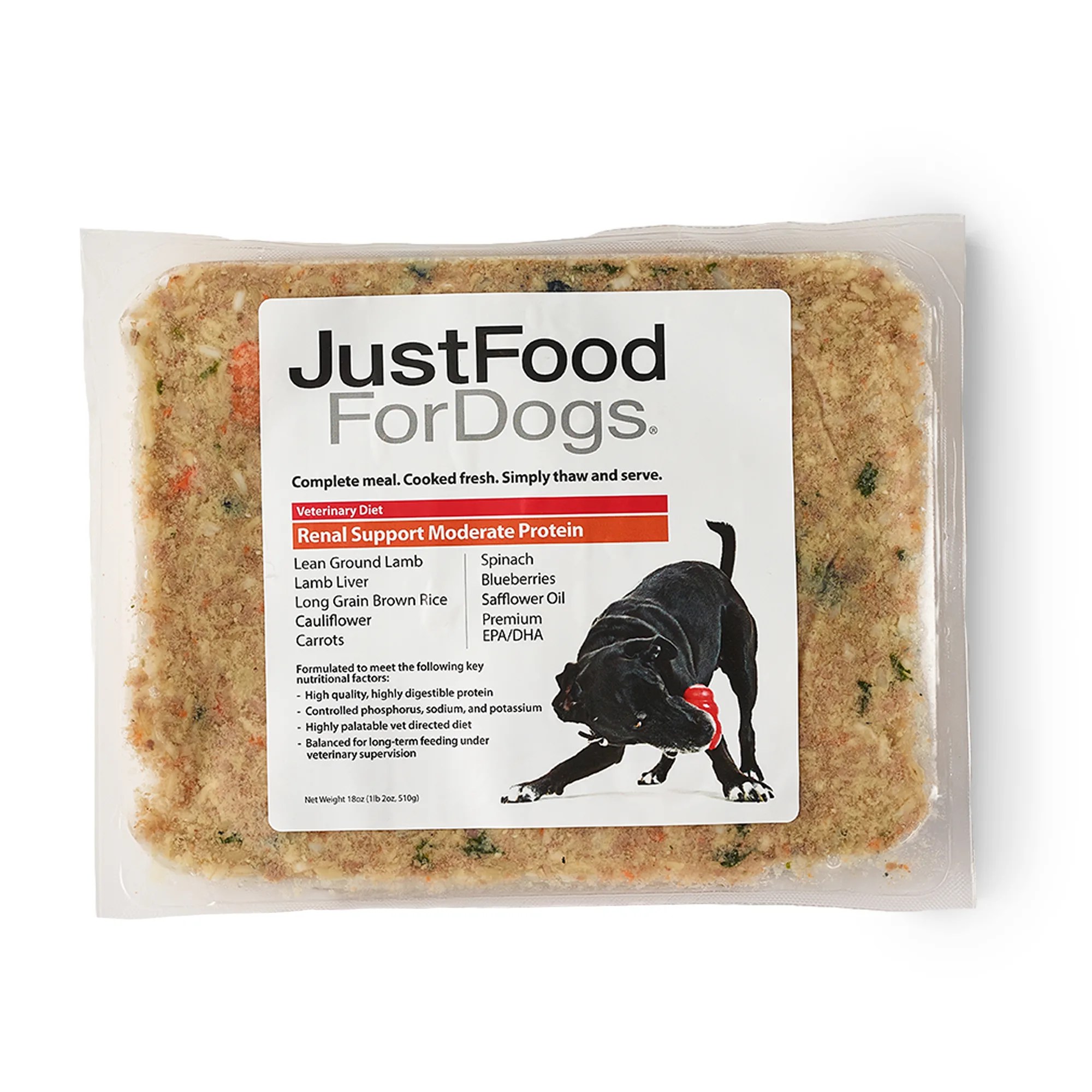 JustFoodForDogs Vet Support Diets Renal Support, Moderate Protein