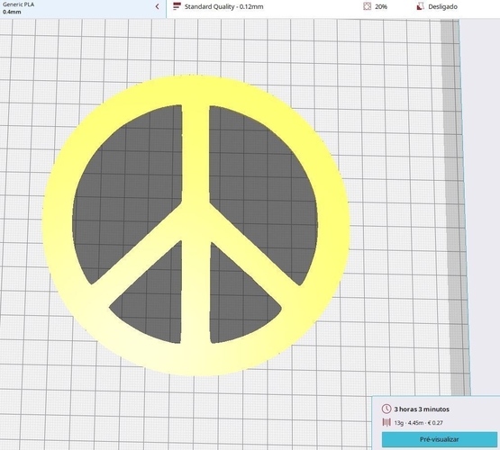 3D Printed Peace Sign Wall Art by joao valente Pinshape