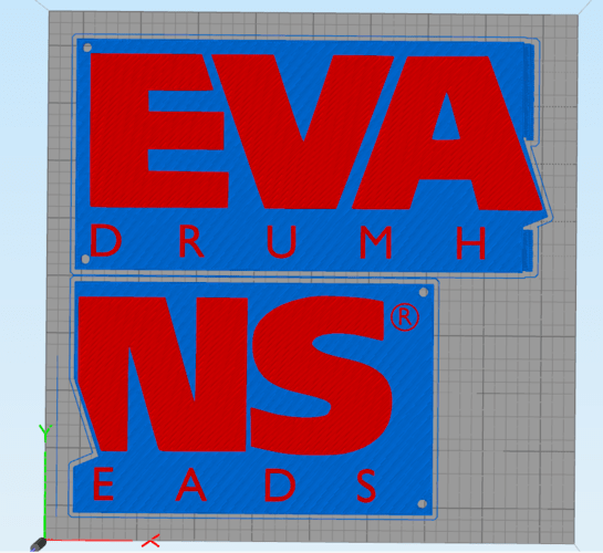 3D Printed EVANS DRUMHEAD LOGO by FJV3d Pinshape