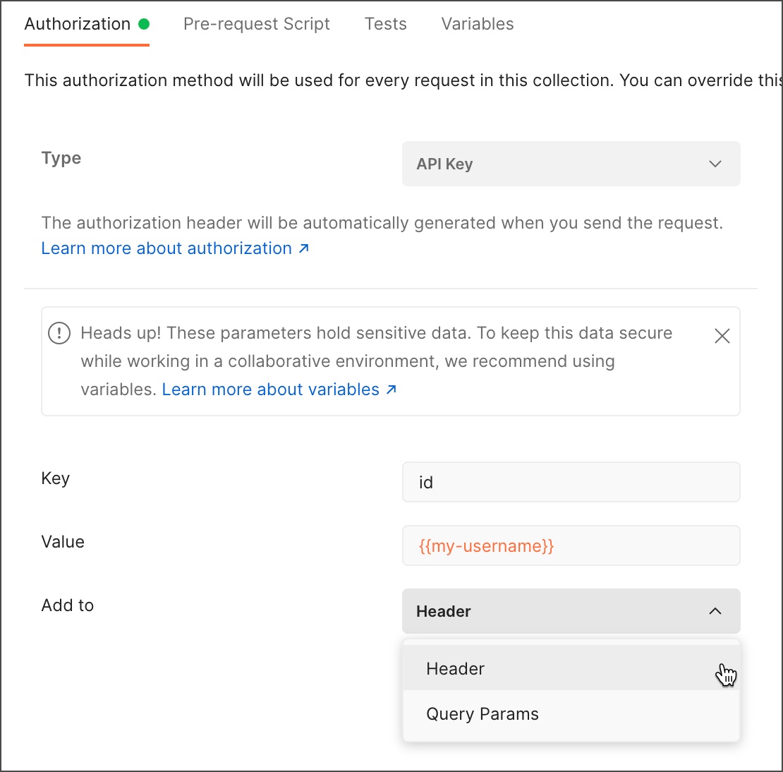 授权请求（Authorization） Postman 官方帮助文档中文版