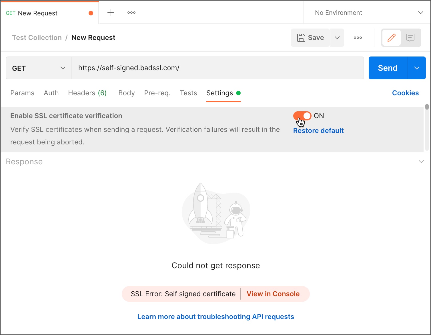 Working with certificates Postman Learning Center