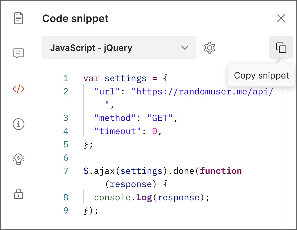 Generating client code Postman Learning Center