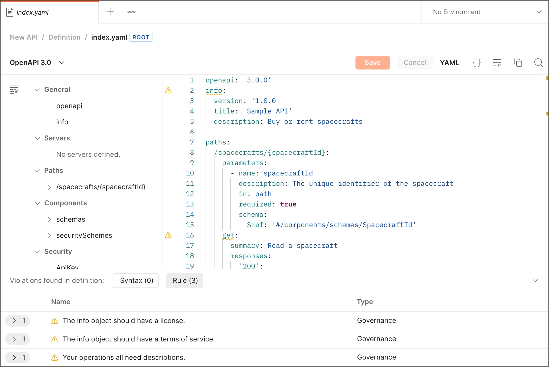 OpenAPI 3.0 规则 Postman 官方帮助文档中文版