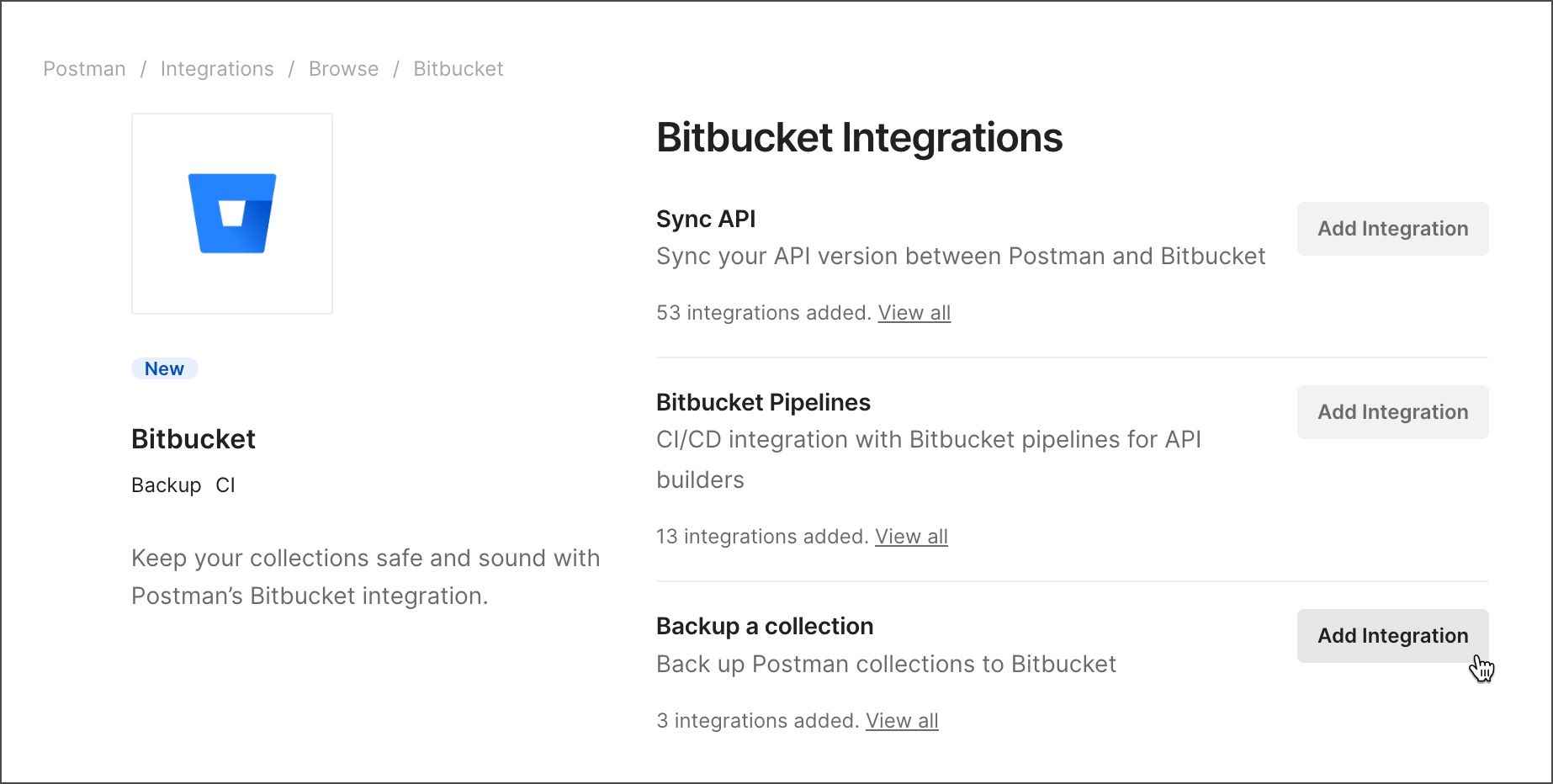 Integrate Postman with Bitbucket Postman Learning Center