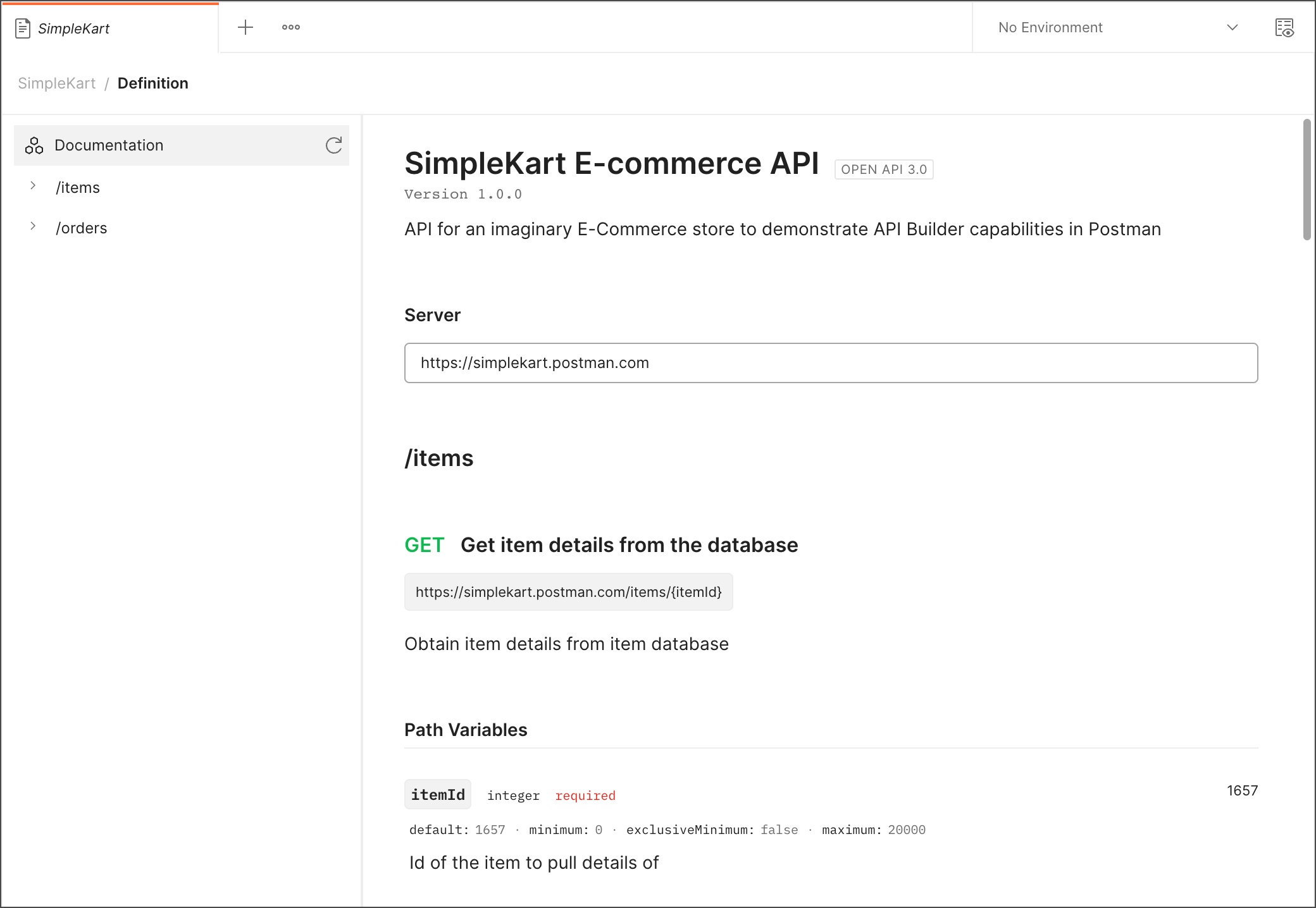 Add API documentation in Postman Postman Learning Center