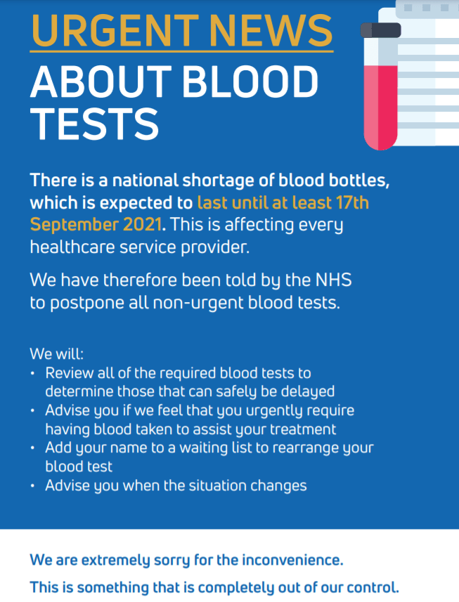 Blood Bottle National Shortage Hawthorn Surgery