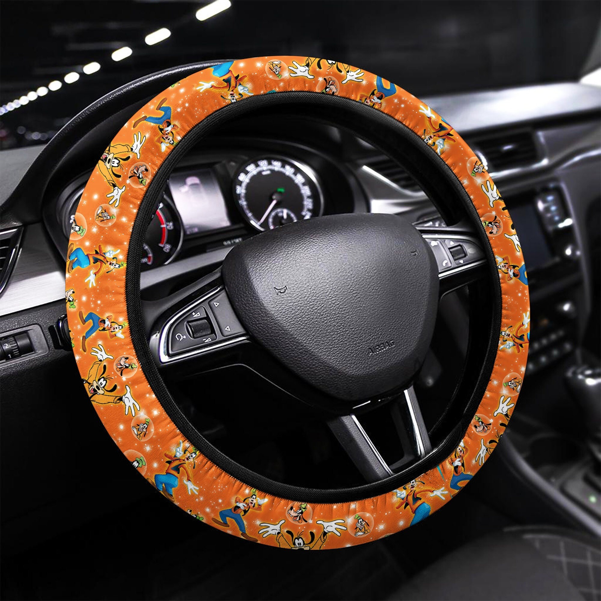 Goofy Steering Wheel Cover,Disney Car Accessories,Steering Wheel Cover