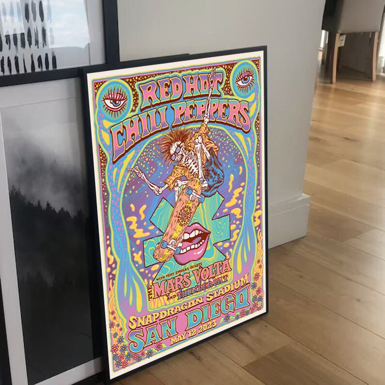 Red Hot Chili Peppers San Diego, CA 2023 Poster sold by FollowUp