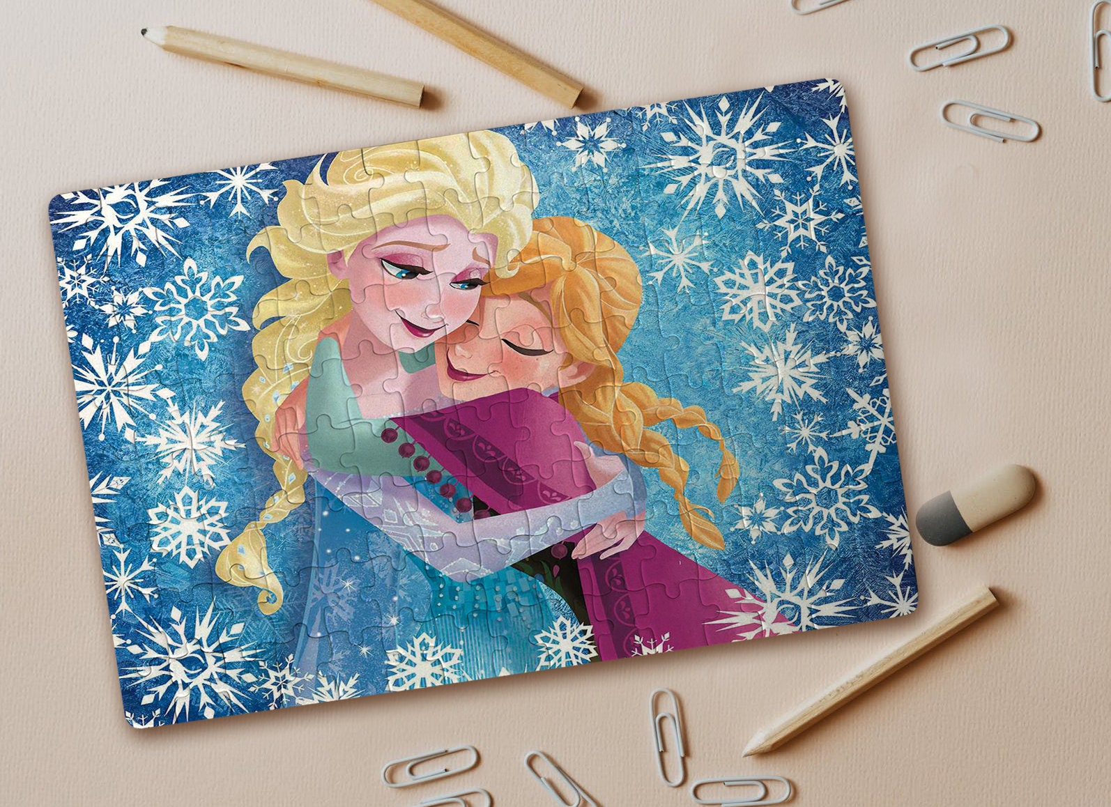 Frozen Elsa and Anna Disney Jigsaw Puzzle sold by Crewman Gus SKU