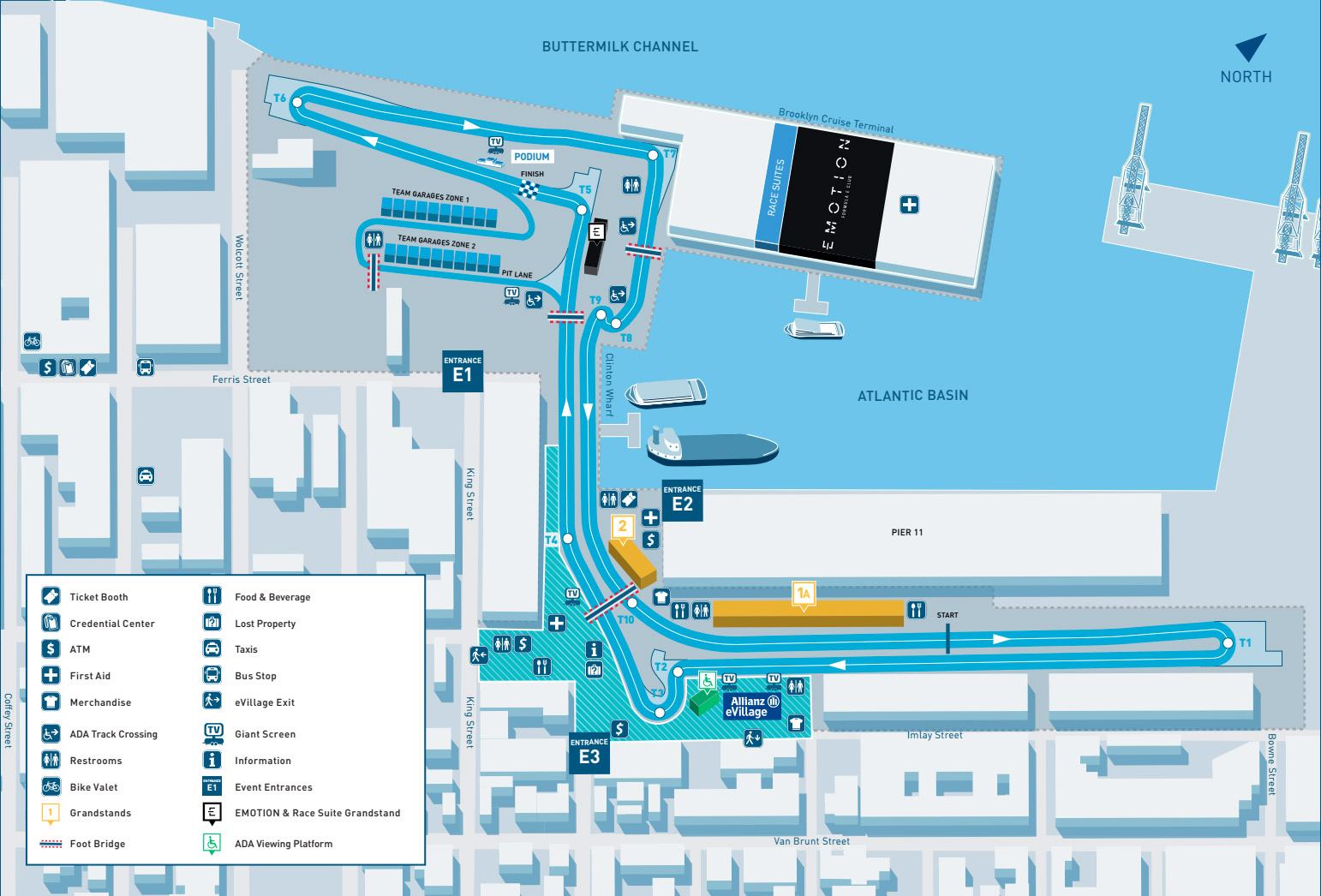 Formula E Nyc Map Formula E racing rolls into Red Hook for city&rsquo;s first race since 1896