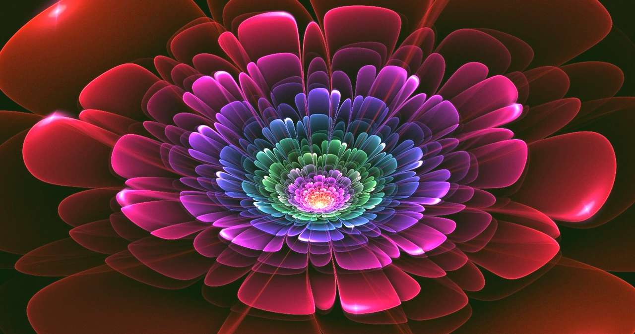 colorful flower online puzzle