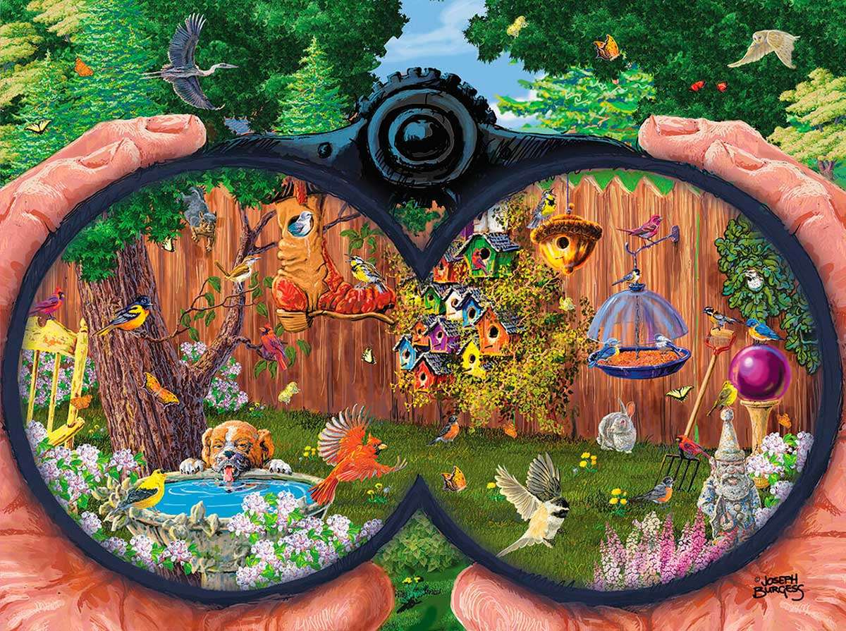 view through binoculars online puzzle