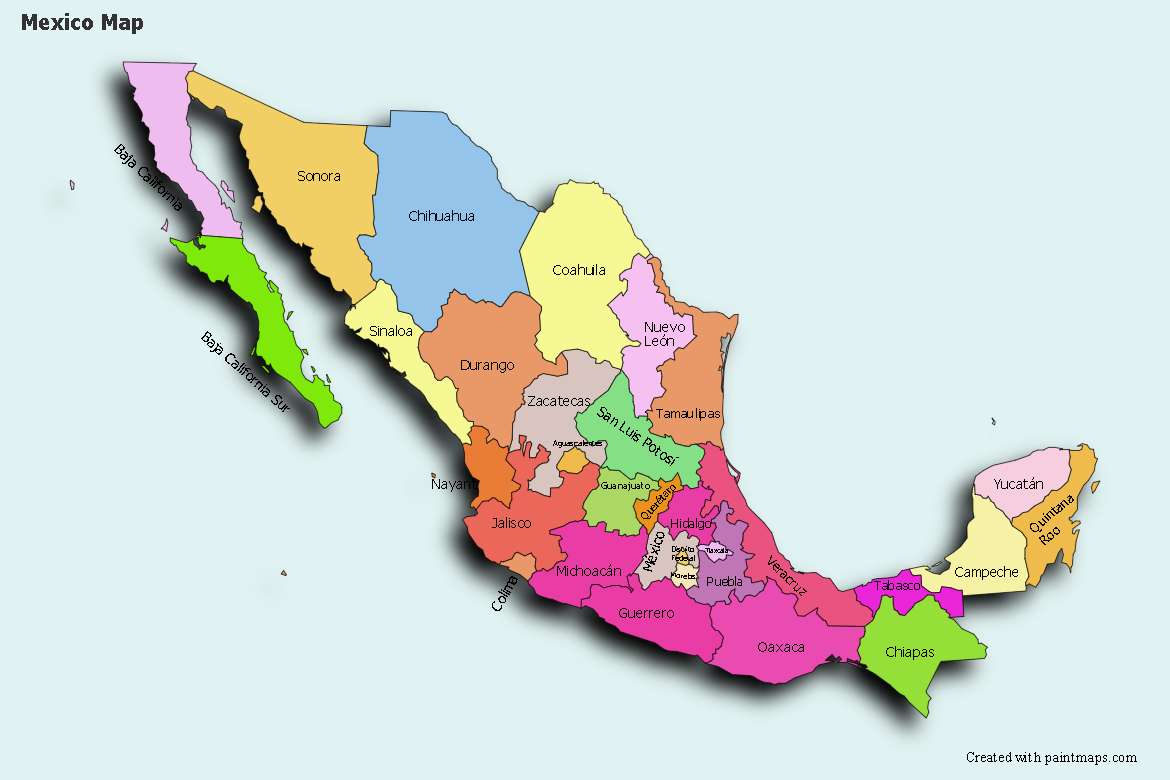ROMPECABEZAS DE LA REPUBLICA MEXICANA rompecabezas en línea