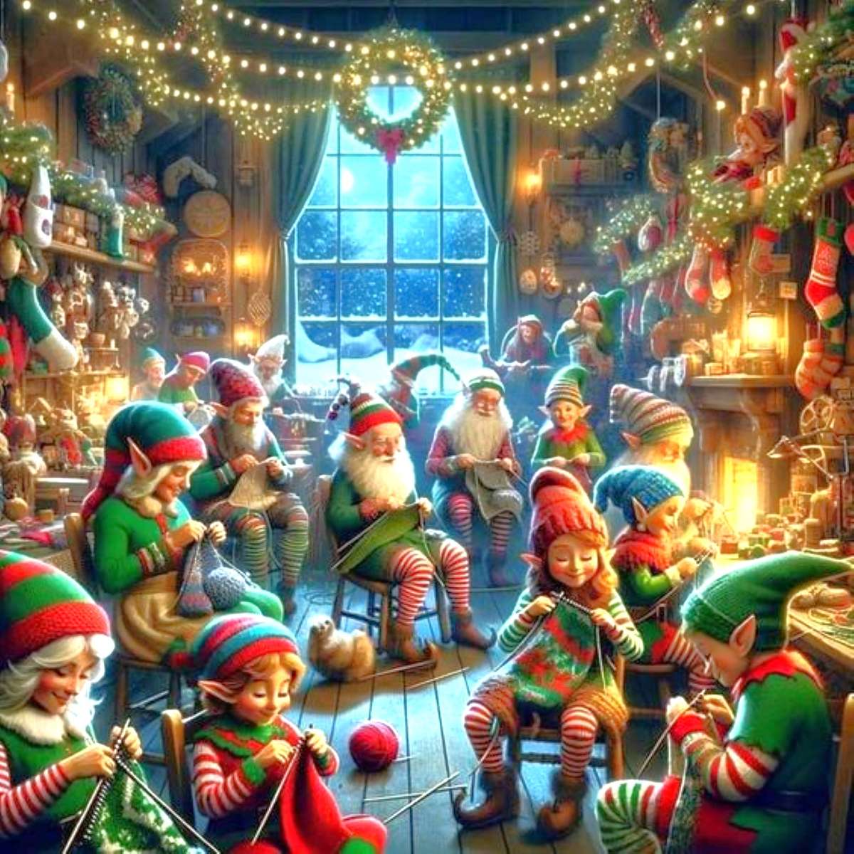 Santa's elves at work online puzzle